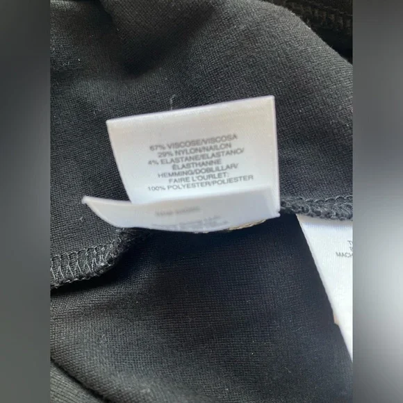 Anne Klein Womens Mesh Accent Bell Sleeved Blouse in Classic Black Sz 2X - Picture 6 of 7